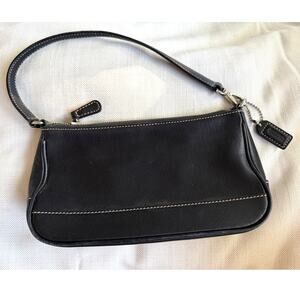 Coach Black Leather Small Shoulder Bag Purse | Style No. J1S-7785